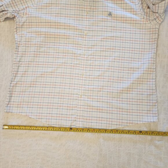 Brooks Brothers Men's XL Polo L/S Button Down Shirt White/Red/Blue A274 - Picture 7 of 9